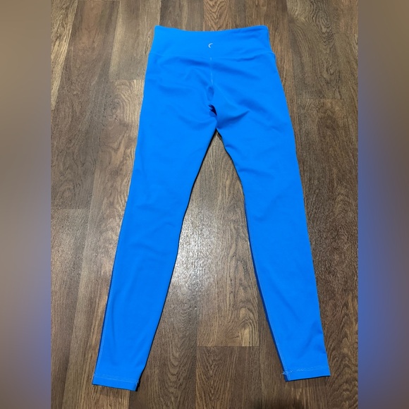 ZYIA ACTIVE "Light N Tight" Blue Tones Color Block LEGGINGS Hi-Rise Size Small - Picture 4 of 7